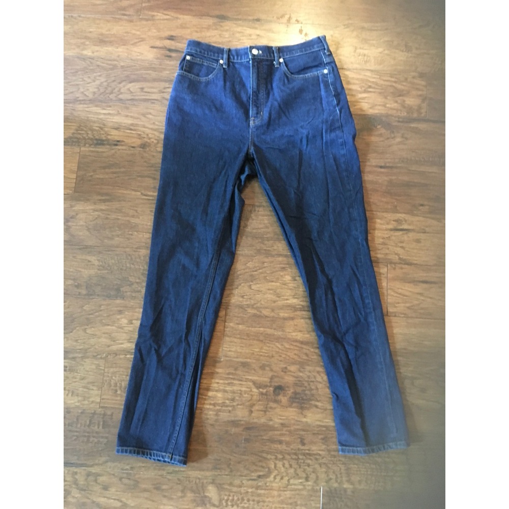 Everlane The Way-High Slim Jean Dark Indigo Blue High Rise Denim Womens Size 31R